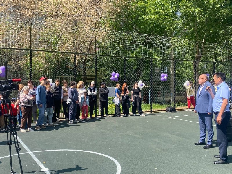 11 июня состоялось официальное открытие новой спортивной площадки