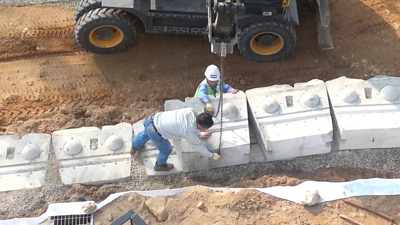 Мотнаж подпорных стенок Мотнаж подпорных стенок